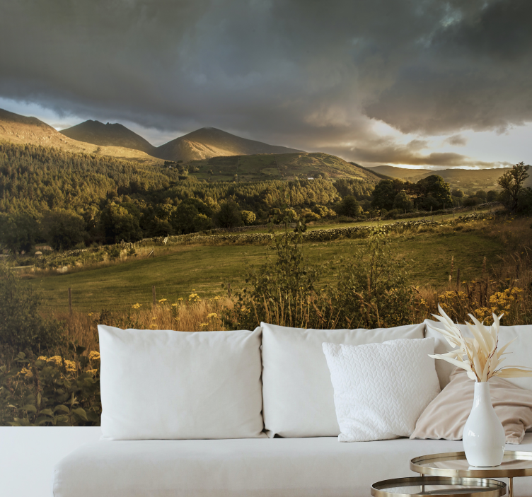 壁画质地宁静山景 - TenStickers