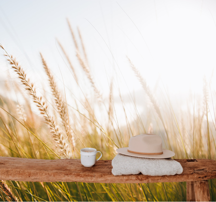 壁画质地柔和草地微风 - TenStickers