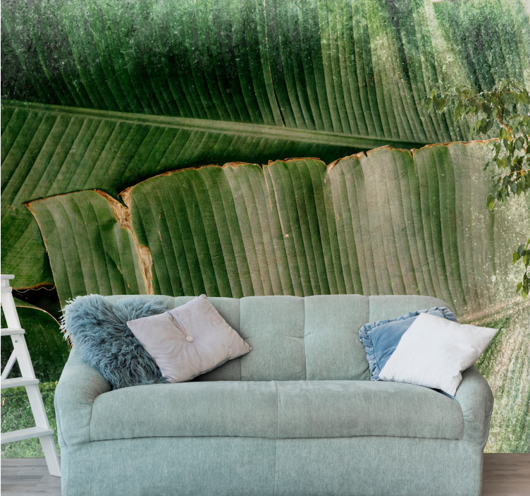 壁画质地生动的叶片层次 - TenStickers