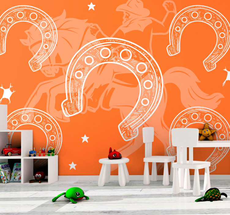 其他车辆壁画马蹄铁竞技场场景 - TenStickers