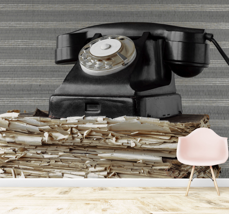 其他车辆壁画复古电话经典 - TenStickers