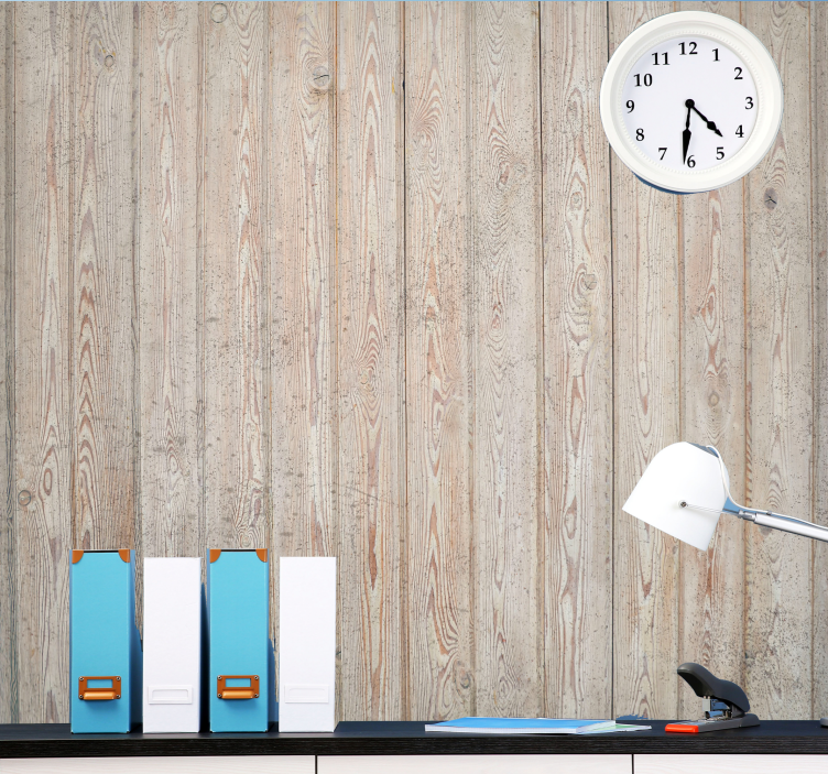 木效果墙壁画适合轻木面板使用 - TenStickers