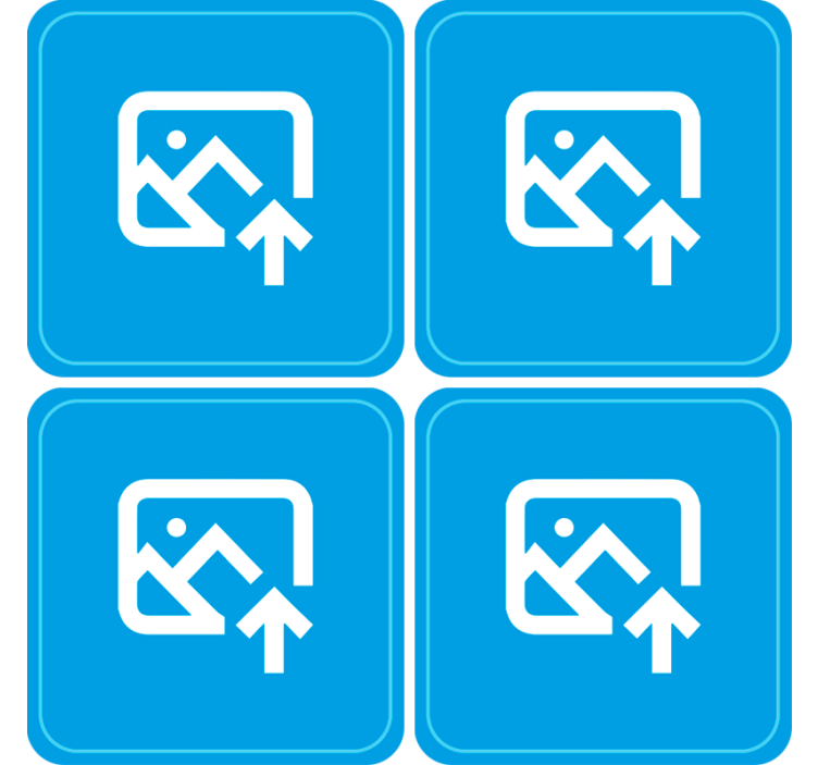 情侣照片个性化杯垫 - TenStickers