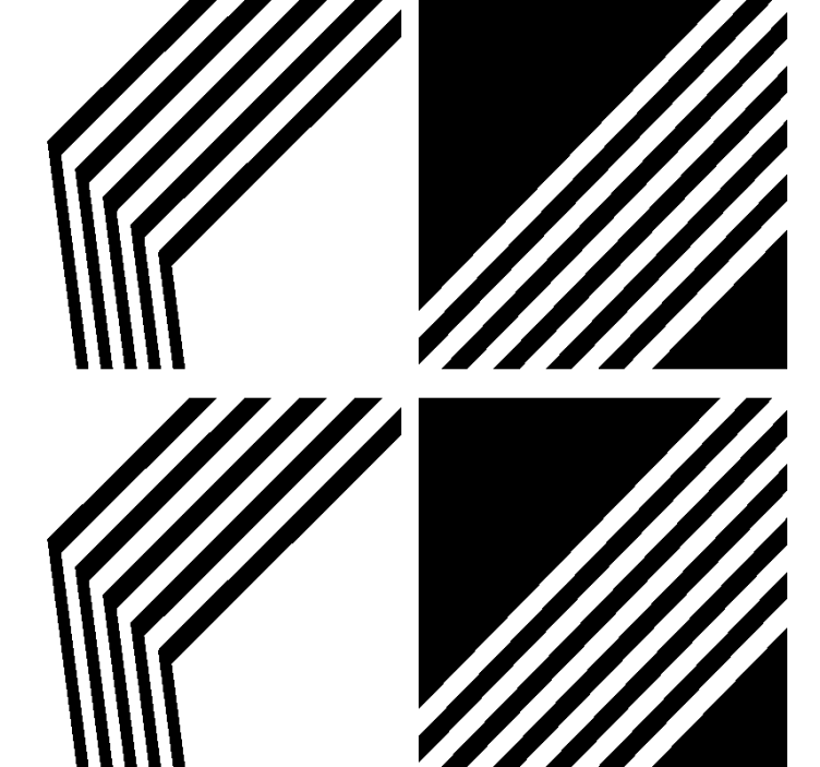 现代条纹现代杯垫 - TenStickers