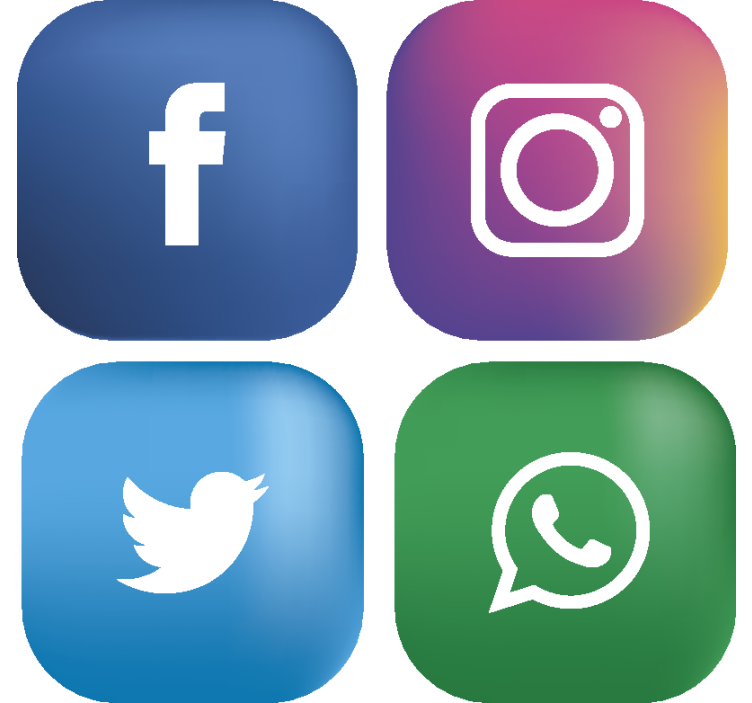 社交媒体极客飞车 - TenStickers