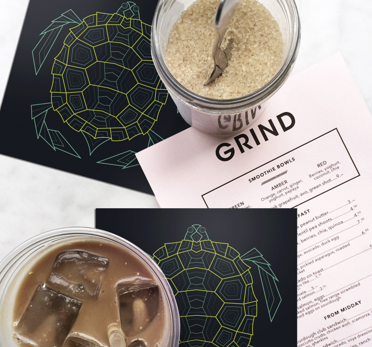 抽象几何乌龟过山车集 - TenStickers