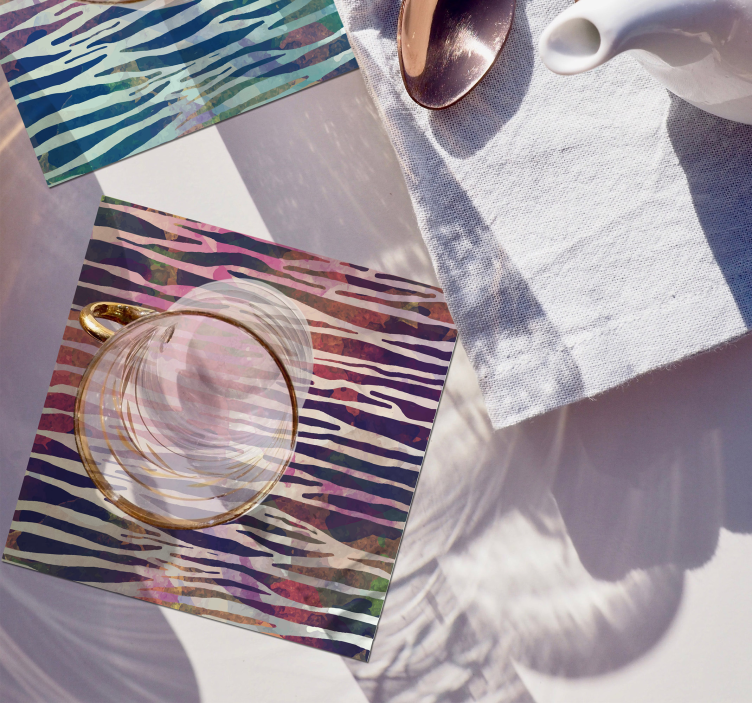 抽象的斑马纹理斑马过山车 - TenStickers