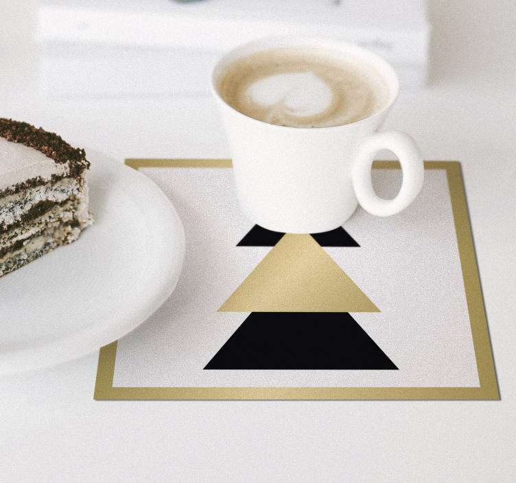 圣诞节优雅树模式喝杯垫 - TenStickers