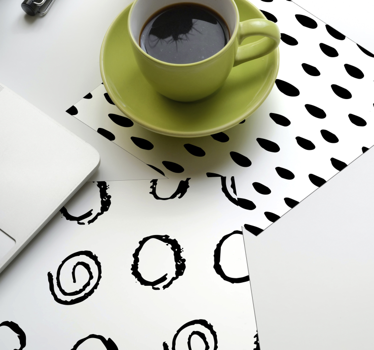 不同的模式现代杯垫 - TenStickers