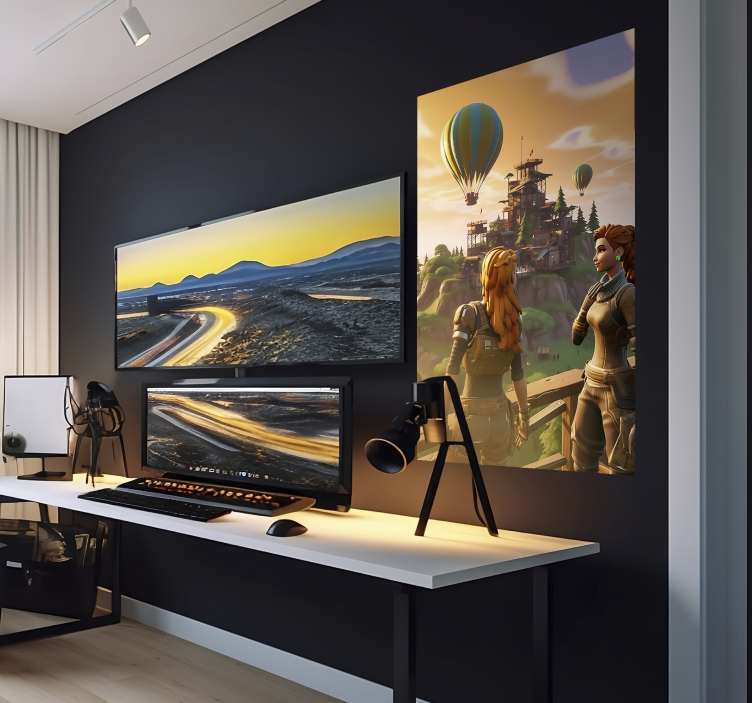 青少年卧室的宣传画 女士们，欢迎来到这个冒险！这里有一个神秘的城堡，你们将要探索它。你们有一把钥匙，可以打开大门，进入城堡。一旦进 - TenStickers