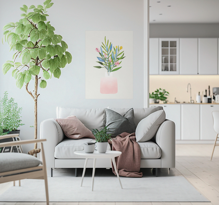 花卉宣传画 花盆里的花 - TenStickers