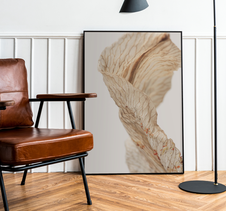 極簡主義海報叶子的特写摄影 - TenStickers