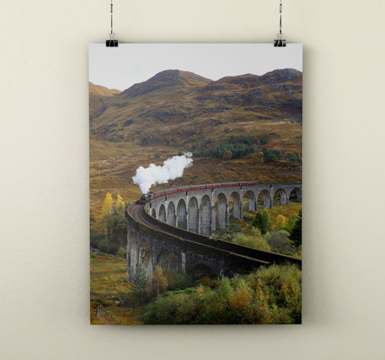 寫實照片海報动态列车 - TenStickers