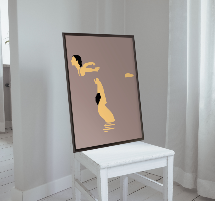 海报展示约翰与宝宝的温馨时刻 - TenStickers