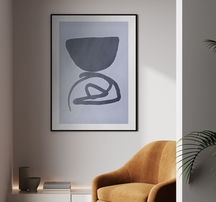 抽象的海报 紫色框 - TenStickers