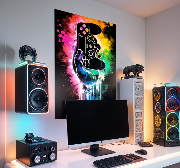 视频游戏海报 gamer爆炸 - TenStickers