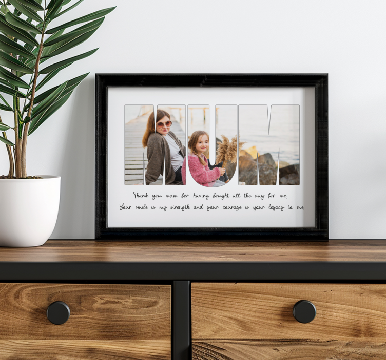 客厅海报 谢谢妈妈 - TenStickers