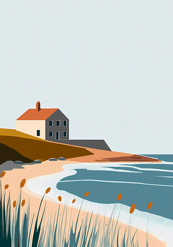 海报艺术绘画静谧生活 - TenStickers