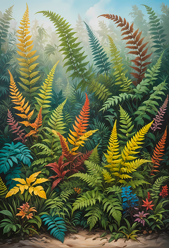 海报艺术绘画奇异丛林 - TenStickers