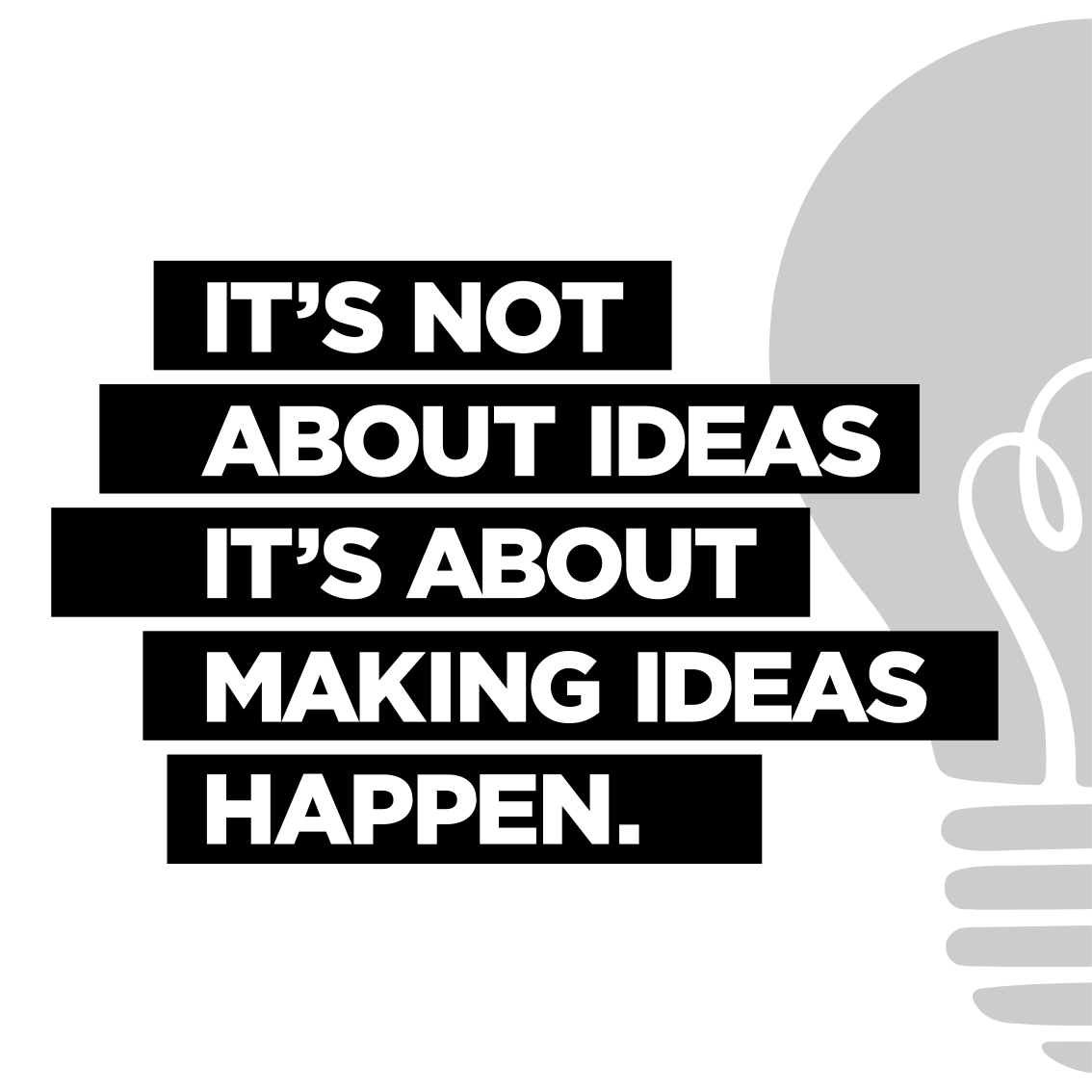 办公室宣传画激发创意的文字 - TenStickers