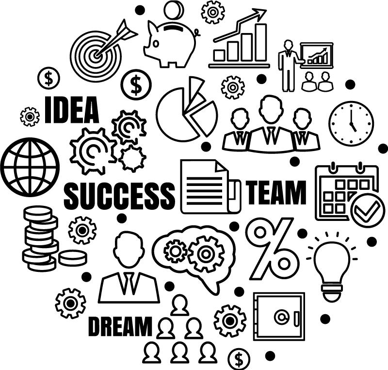 办公室宣传画企业意象图 - TenStickers