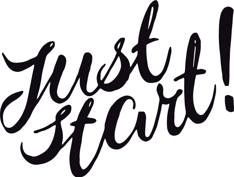 办公室宣传画，勇敢开始 - TenStickers