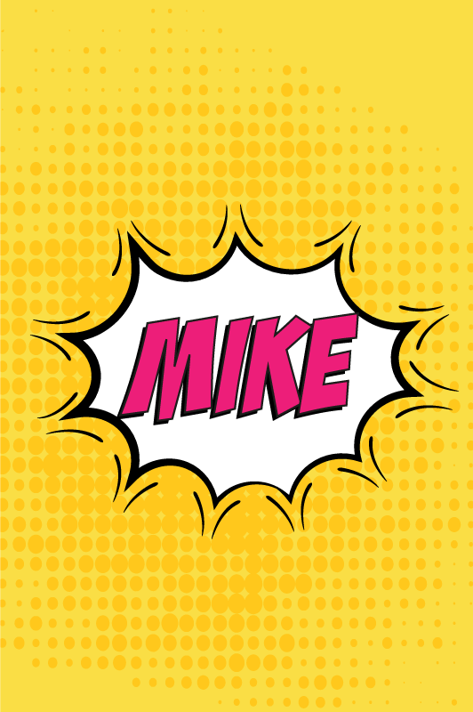 青少年卧室的宣传画《漫画书名称》 - TenStickers