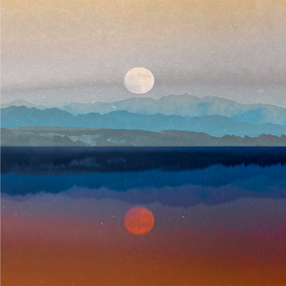 客厅海报展现美丽的月球设计 - TenStickers