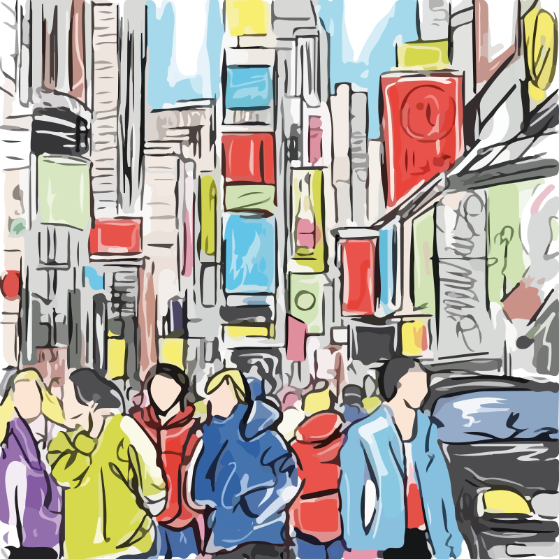 客厅海报展现现代纽约人风采 - TenStickers