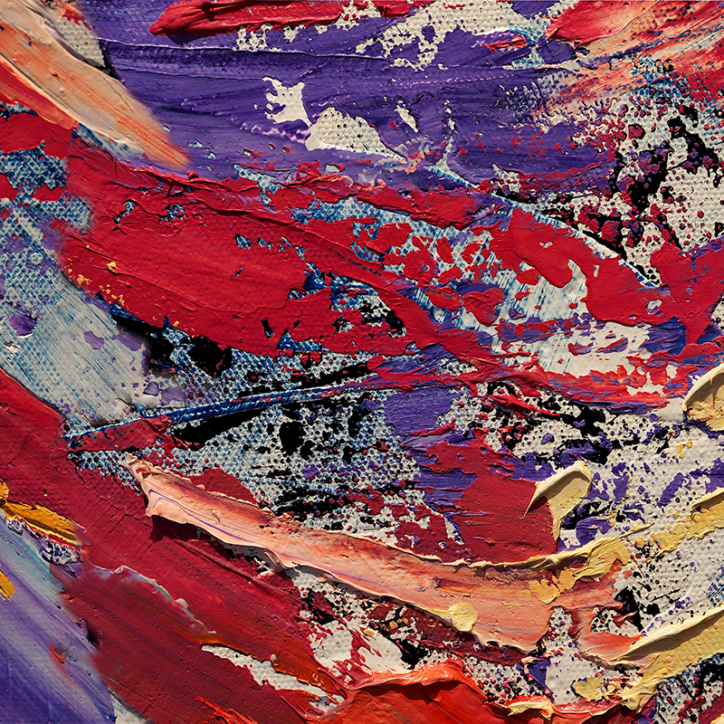 客厅海报色彩飞溅画作 - TenStickers