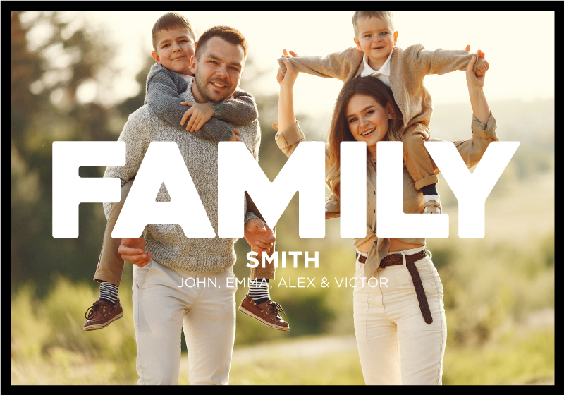 客厅海报 家庭照片 - TenStickers