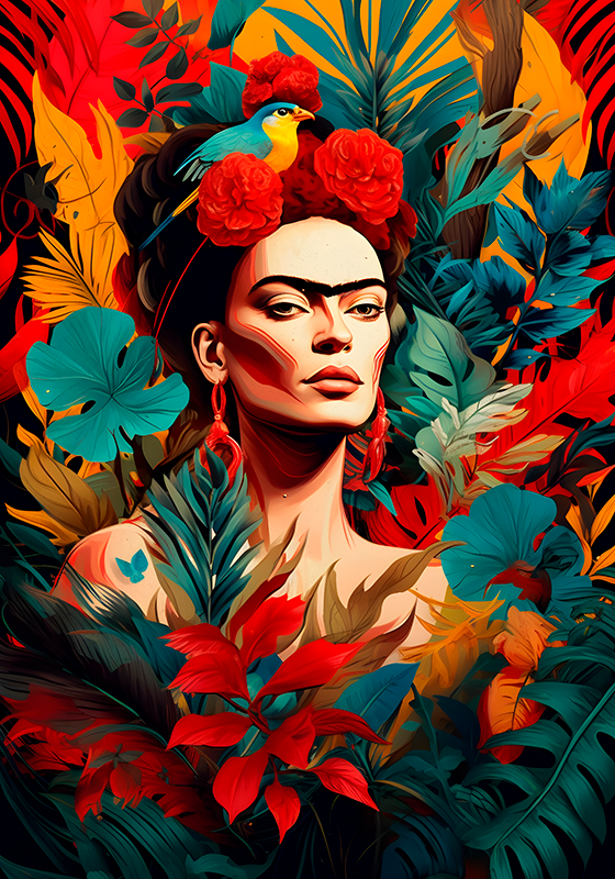 艺术海报 墨西哥风格自画像 - TenStickers