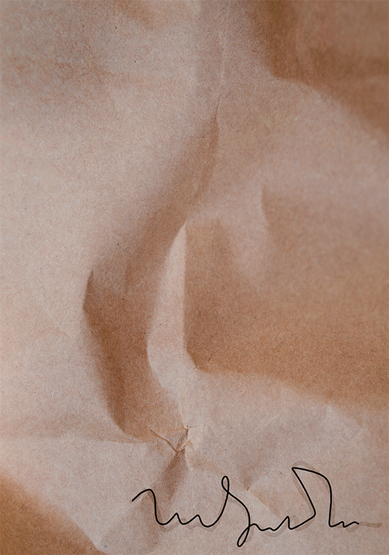 抽象的海报 旧纸签名 - TenStickers