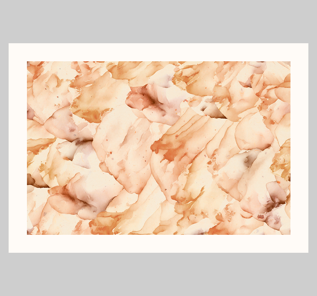 抽象的海报 水彩画与白框 - TenStickers