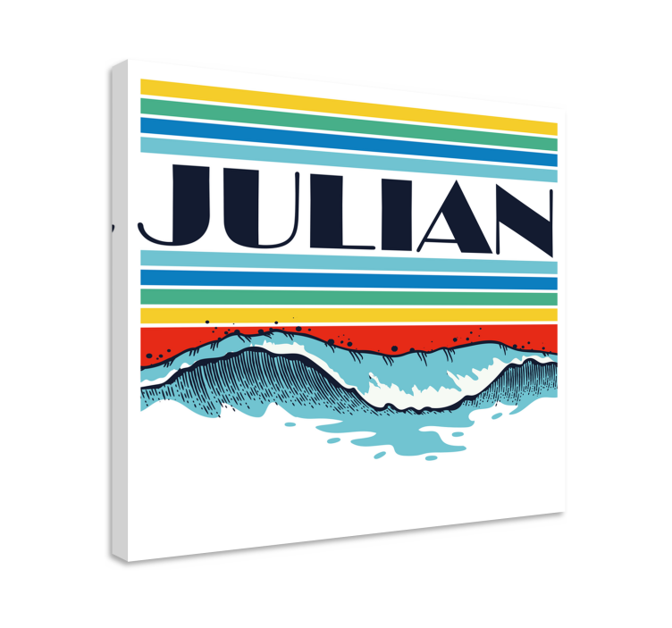 复古波浪个性帆布 - TenStickers