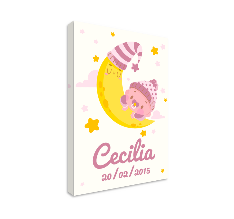 盲人苗圃快乐月亮拥抱 - TenStickers