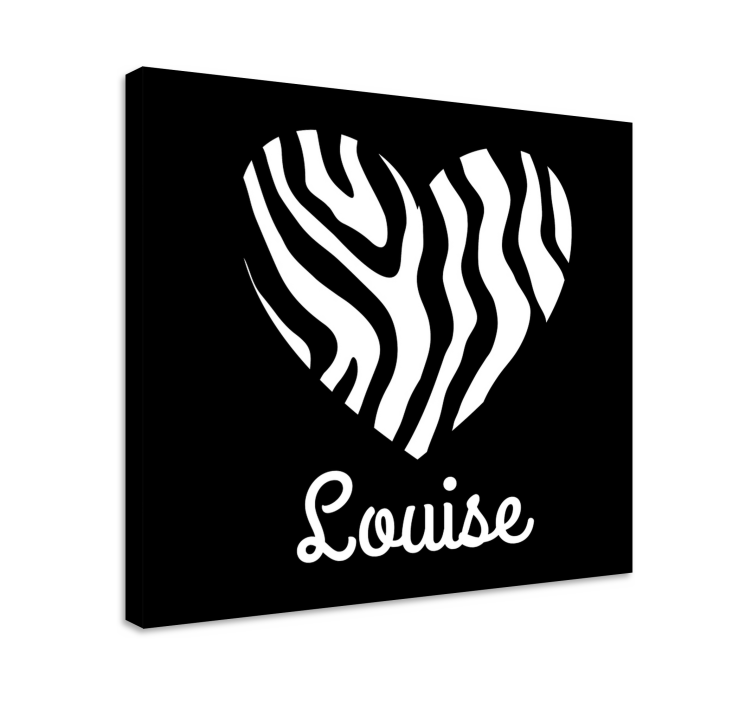 盲人引甼带名字的心形饰品 - TenStickers