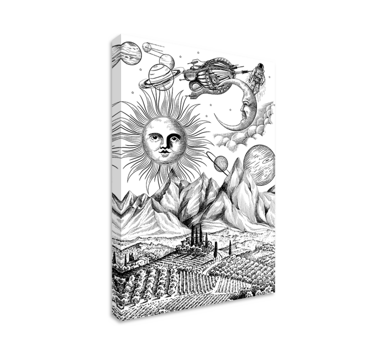 盲人感知太阳与行星 - TenStickers