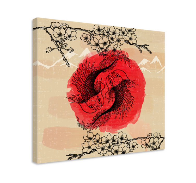 Ying阳鱼鱼帆布 - TenStickers