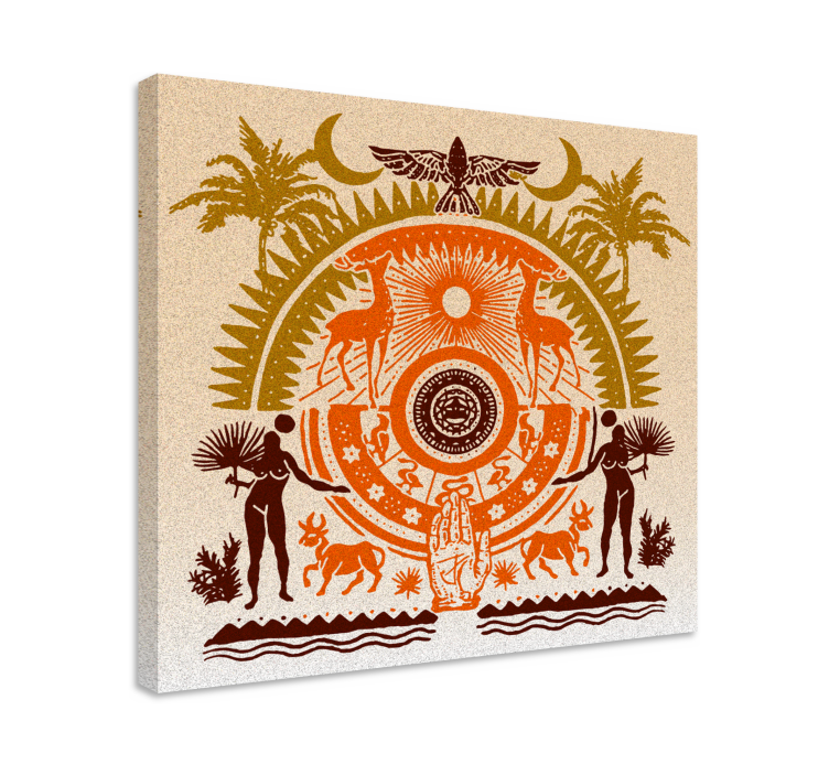 盲人佛教的灵性自然场景 - TenStickers