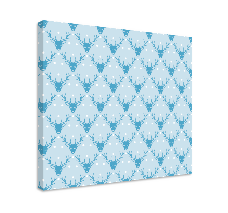 盲人麈冬季鹿纹图案 - TenStickers