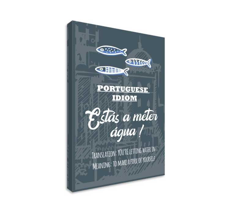 葡萄牙语谚语翻译白痴画布 - TenStickers