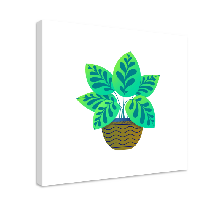 盲人视觉训练茂盛的绿色叶子 - TenStickers