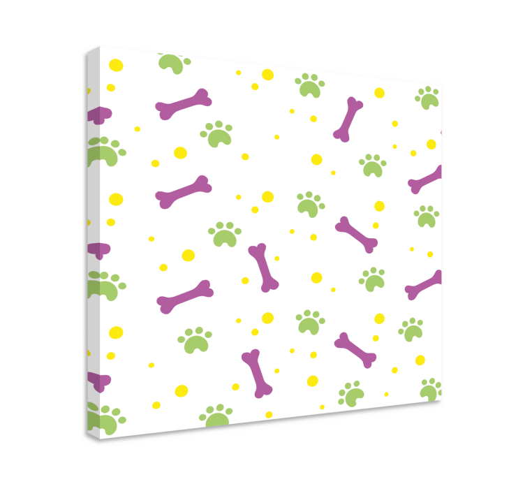 盲人小狗鲜艳的爪印 - TenStickers