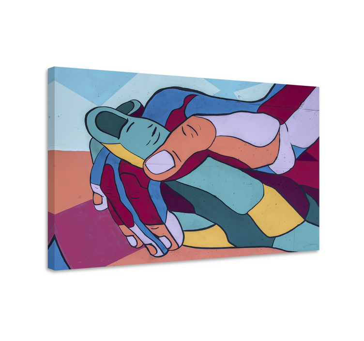 盲人手握手相扣 - TenStickers