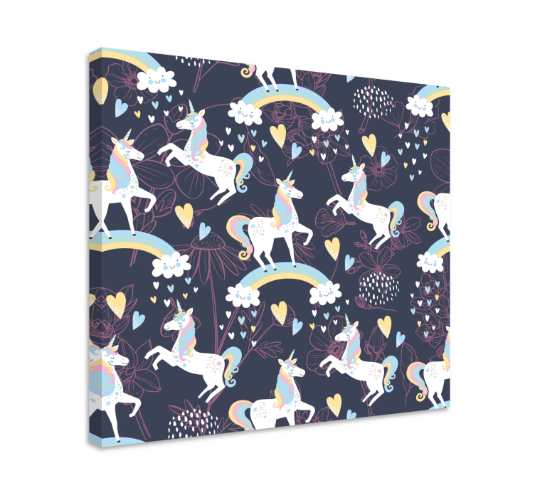 盲人独角兽迷人的独角兽在玩耍 - TenStickers