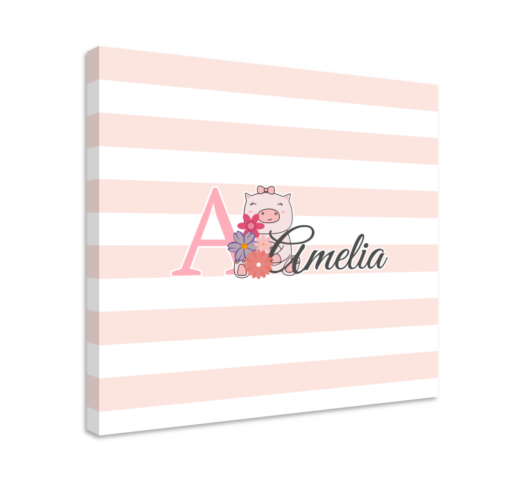 盲人苗圃一只顽皮的小猪仔 - TenStickers