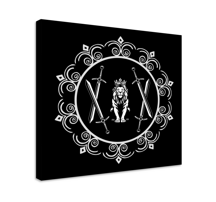 盲人树木与剑的狮子 - TenStickers