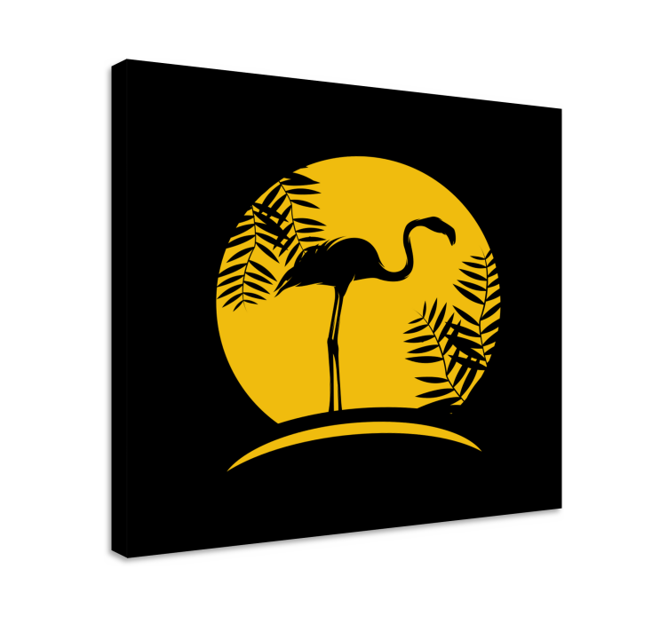 盲人鸟优雅火烈鸟剪影 - TenStickers