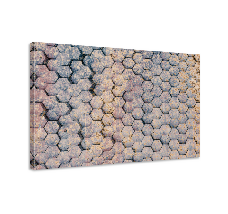 盲人几何六边形图案设计 - TenStickers